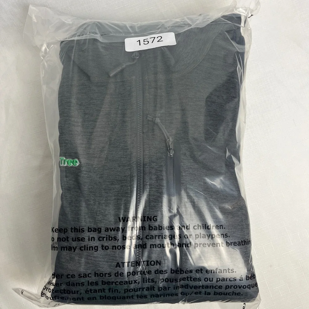 The North Face Skyline Half Zip Fleece Jacket Men XL Dark Grey Heather Logo‎ NWT